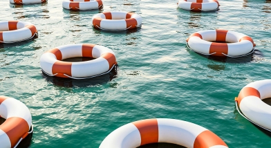 Lots of life buoys