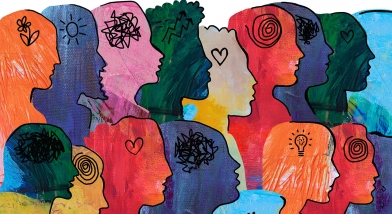 inclusive education illustration of different heads