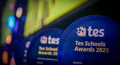 Tes school awards trophy