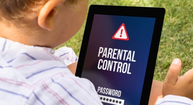 Children with device
