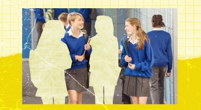 Girls cut from picture