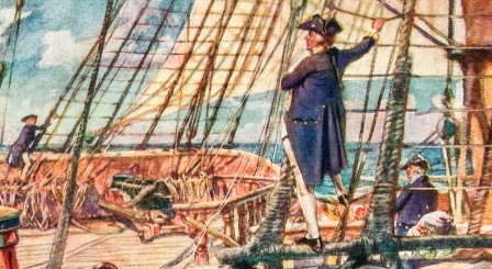 Steering ship