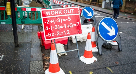 Road signs driving test maths