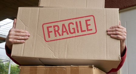 Fragile box handle with care