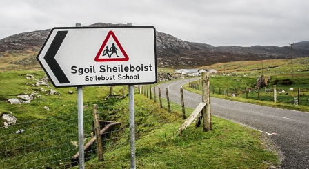 Gaelic school sign