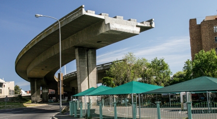 Unfinished flyover bridge