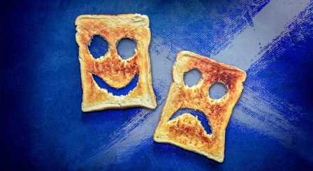 Happy sad toast scottish flag