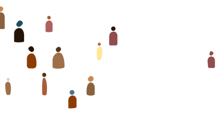People illustrations spread out