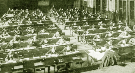 Turn of the century exam hall