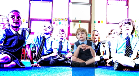 Children in classroom