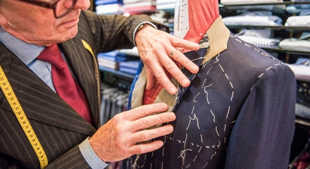Tailor measuring suit