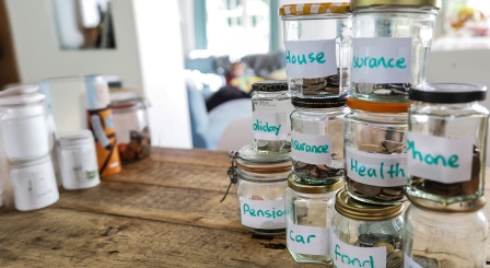 Jars of money