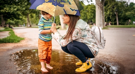 World map umbrella