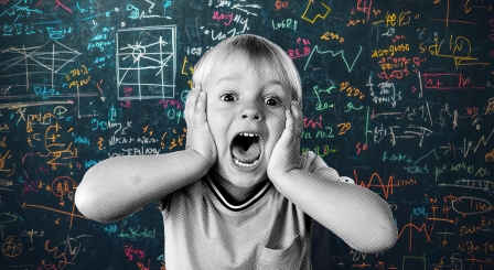 Child scared of maths