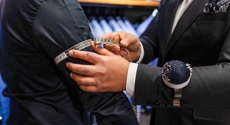 Tailor measuring suit