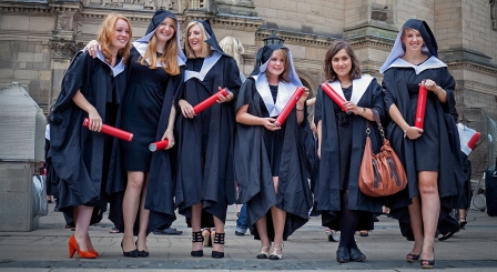 Graduates at university