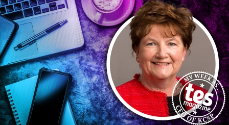 Annemarie Whittle in a circle on background of pen and paper
