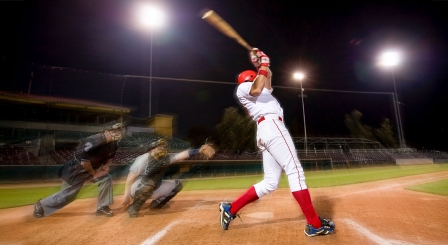 Baseball player at the plate