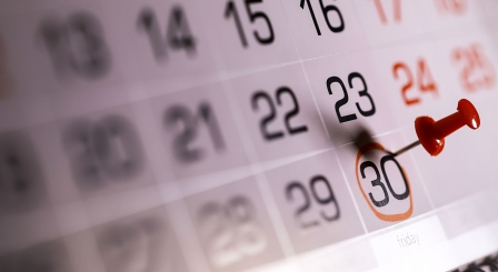 Pin in a calendar