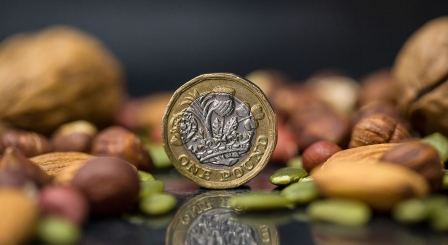 A picture of a one pound coin