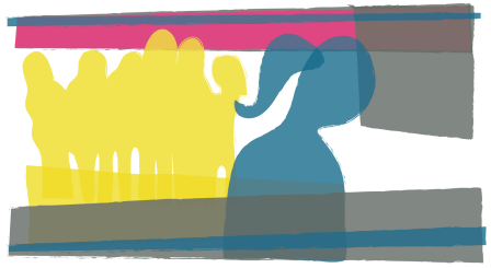 graphic of excluded girl