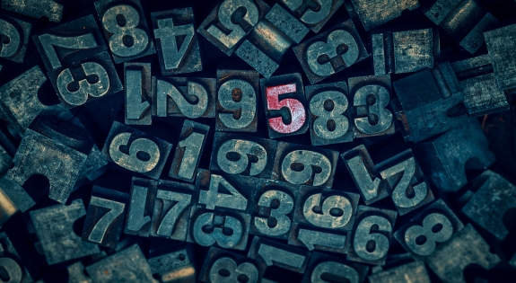 Letter press numbers