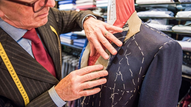 Tailor measuring suit