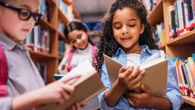 Reading Intervention girls reading books