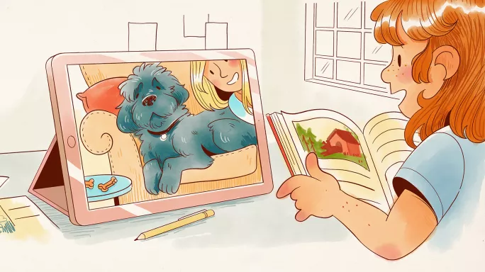 Could a class dog get children excited about reading?