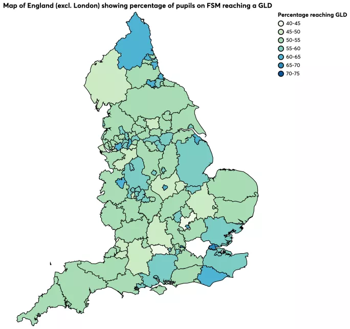 England level data on GLD - source: Nesta