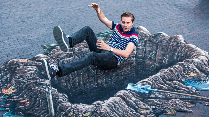 3D pavement art