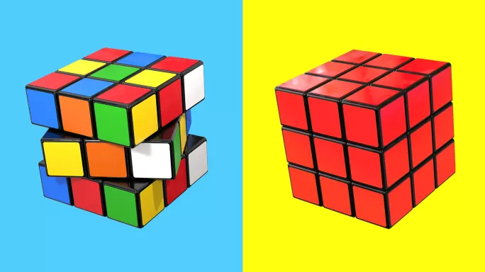 Dumbing down Rubiks cube