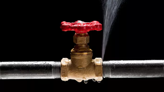Leaking pipe