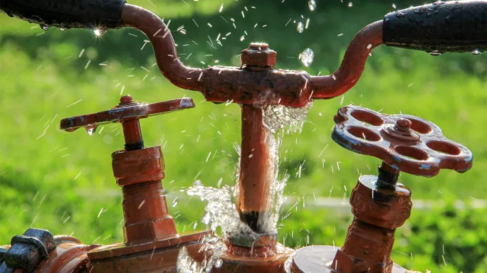 Leaking pipe