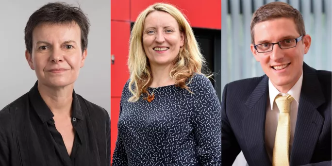 Abigail Appleton from Hereford College of Arts, East Norfolk Sixth Form College principal Dr Catherine Richards and vice principal of Nelson and Colne College’s sixth form Paul Britton