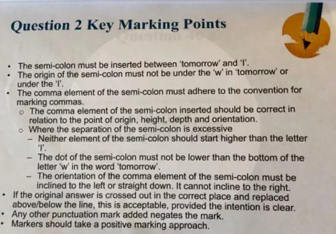 key stage 2 marking guidance