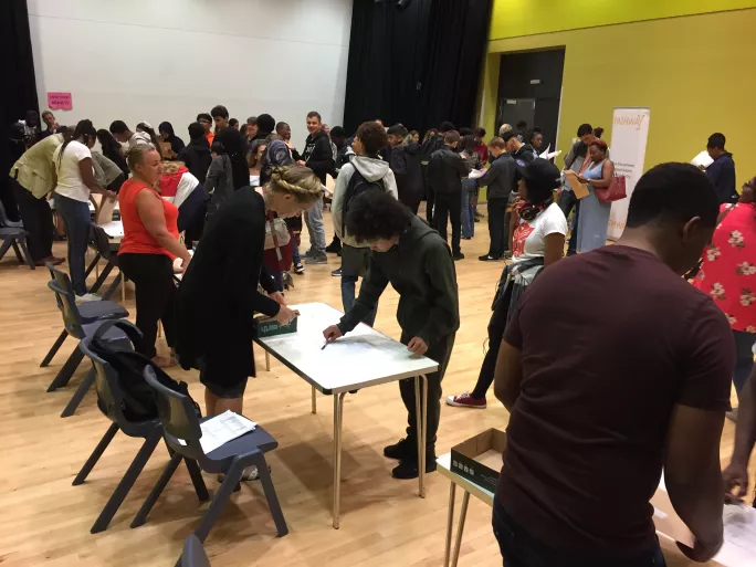 GCSE results day at Harris Academy South Norwood