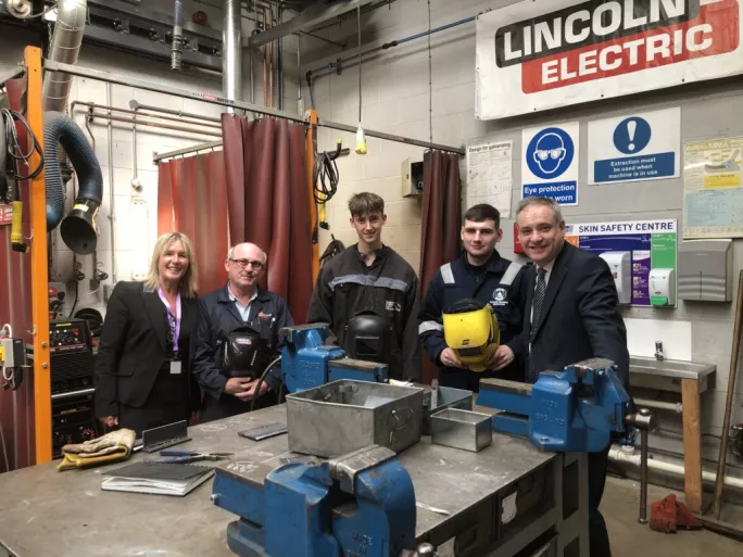 Richard Lochhead visiting Edinburgh College