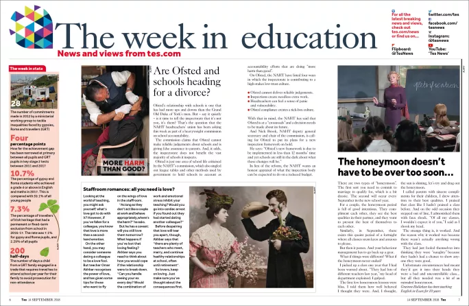 Tes magazine: The week in education