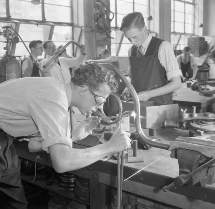 Training at Tottenham Polytechnic in the 1940s
