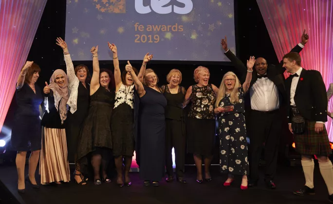 The Tes FE Awards 2019 Overall Provider of the Year winner 
