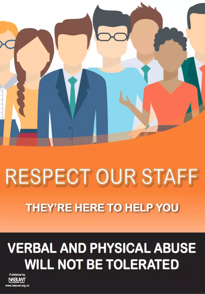 Respect our staff poster
