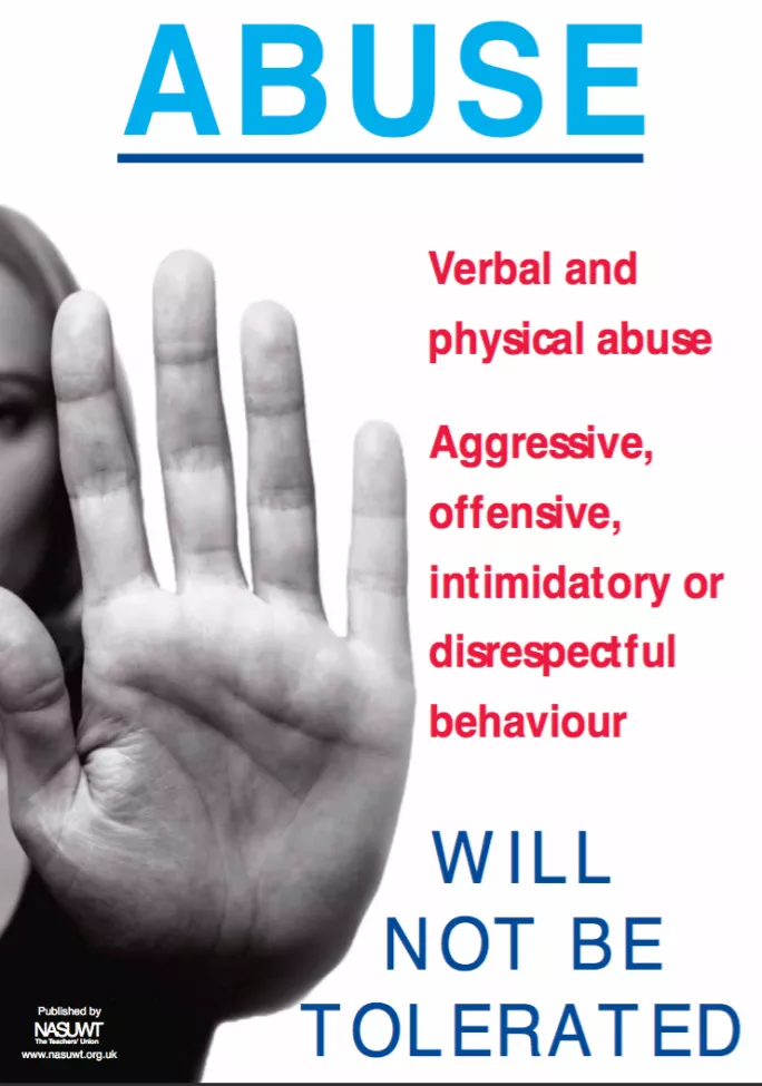 Abuse will not be tolerated poster