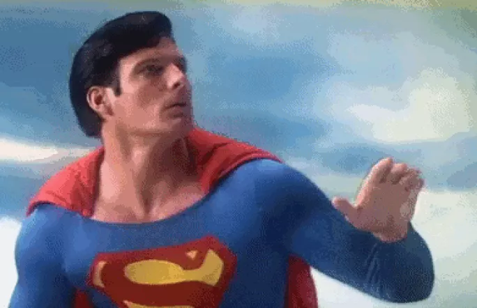 GCSE results day Superman gif