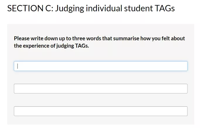 survey question Ofqual