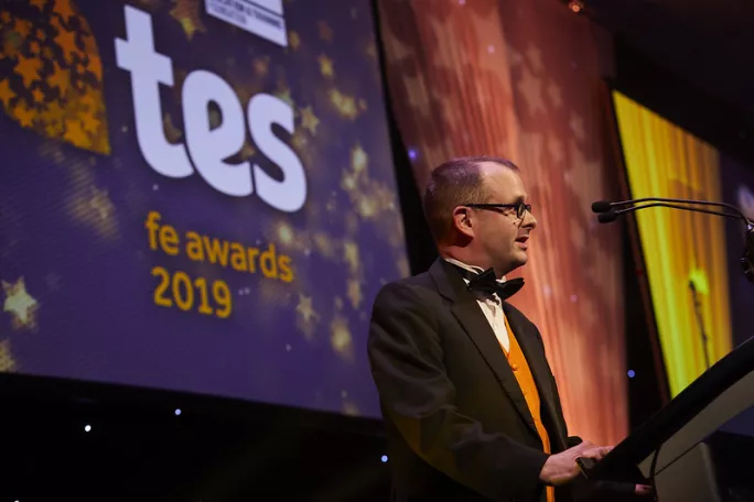 Tes FE Awards Stephen Exley