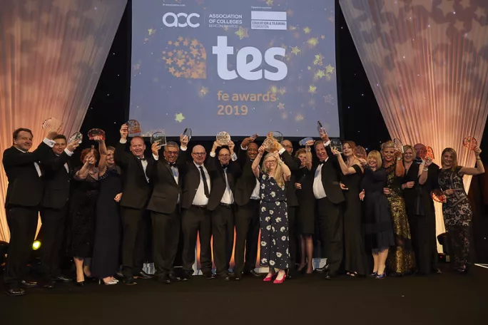 Tes FE Awards winners