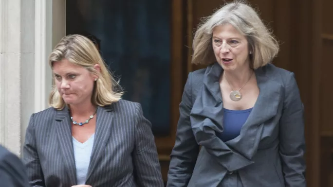 Targets of anger: Justine Greening and Theresa May