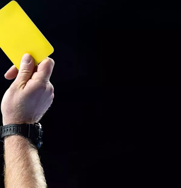 Zero tolerance Yellow card