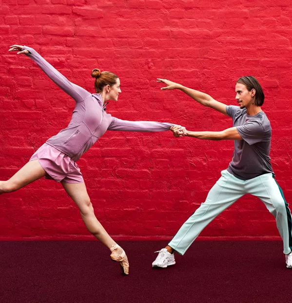 Two people dancing